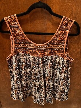 Free People Boho Cotton Tank